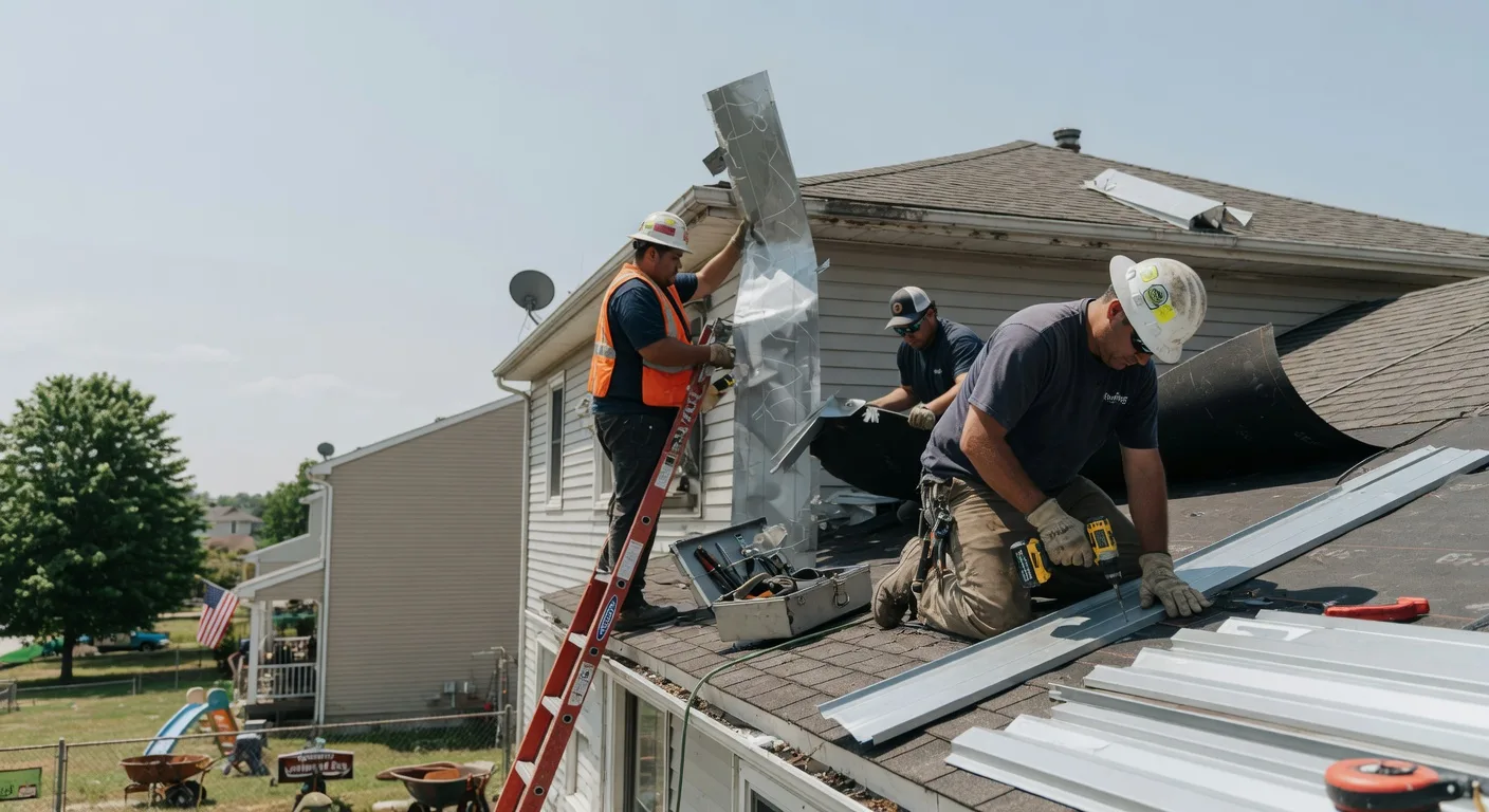 Storm Damage Metal Roof Repair in Axtell, UT